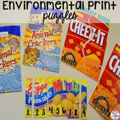 Environmental Print for Preschool - Pocket of Preschool Preschool Food Unit, Classroom Preschool, Environmental Print, Preschool Stem, Ela Writing