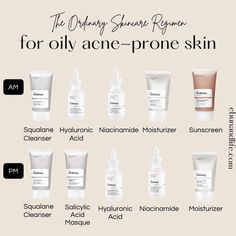 If you are looking for cheap and effective products, try these must have products and simple routine from The Ordinary for Oily Skin. The Ordinary Moisturizer, The Ordinary Oily Skin, Ordinary Skincare Routine, Dry Skin Routine, Skincare Ideas, The Ordinary Skincare Routine, Skincare Solutions, Ordinary Skincare