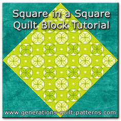 the square in a square quilt block pattern