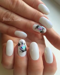 Fish Nail Art, Fish Nails, Korean Nail Art, Gold Nail Art, Butterfly Nail Art, Basic Nails, Simple Nail Art Designs, Rose Nails, Nail Swag