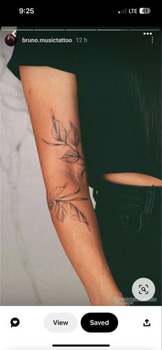 a woman's arm with tattoos on it, and the words visa in spanish