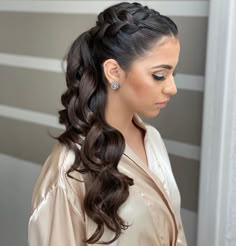 Loose Wave Ponytail, Ponytail Hairstyles For Long Hair, Wave Ponytail, Lovely Hairstyles, Cute Ponytail Hairstyles, Hairstyles 2024, Guest Hair, Black Ponytail Hairstyles