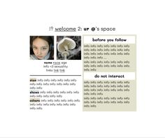 an image of a website page with information about the user and their place in it