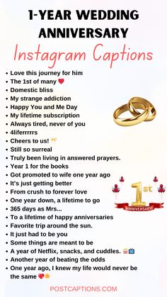 an anniversary card with two wedding rings on it and the words i - year wedding anniversary