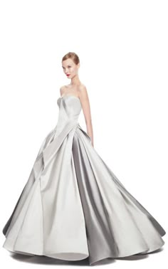 Satin Dress Runway, Dress Runway, Duchess Satin, Strapless Gown, Satin Gown, Satin Dress