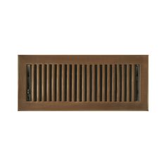 the vent cover is made from dark wood