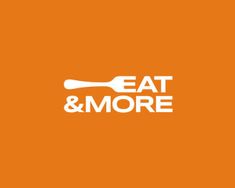 eat and more logo on an orange background