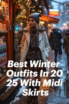 Skirt Outfit Cold Weather, Winter Skirt Outfit Cold Weather, Christmas Skirt Outfit, Outfit Cold Weather, Midi Skirts Style