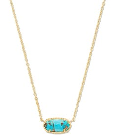 From Kendra Scott, this necklace features:Pendant necklace14K gold plated over brassLobster claw closureApprox. 0.63" L x 0.38" W stationary pendant; 15" chain with 2" extenderImported.Please note: Due to the one-of-a-kind nature of the medium, exact color patterns may vary slightly from the image shown. Turquoise Kendra Scott Necklace, Kendra Scott Turquoise, Kendra Scott Elisa, Kendra Scott Necklace, Cowgirl Jewelry, Horse Jewelry, Jewelry Lookbook, Cute Necklace, Country Christmas