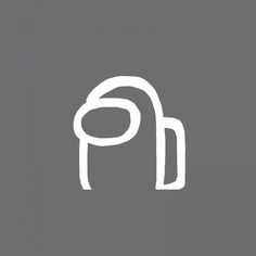 an image of the letter p in white on a gray background