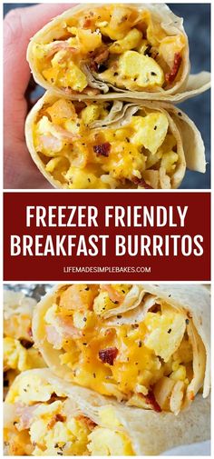 freezer friendly breakfast burritos are the perfect way to start your day off right now