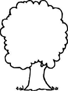 a black and white drawing of a tree