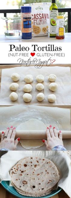 the process for making homemade tortillas is shown