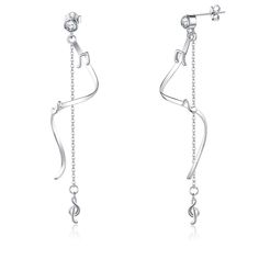 PRICES MAY VARY. 💞 Design Meaning 💞 Music earrings, the exquisite music note and spiral dangly earrings design is like a musical song, flowing around you. We hope music earrings can bring you more power , allowing you to relax. 💞 Material 💞 music earrings for women is make of sterling silver . Lead-Free & Nickle-Free.hypoallergenic. 💞 Size 💞 music jewelry:50 mm*8mm,The musical note earrings will make great gifts for music lovers ,music teachers. 💞 Great Gifts 💞 The music spiral earrings Music Earrings, Son Birthday, Gifts Girlfriend, Music Teachers, Earrings Dangling, Music Jewelry, Earrings Design, Gifts Anniversary, Spiral Earrings