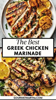 the best greek chicken marinade with lemons and herbs