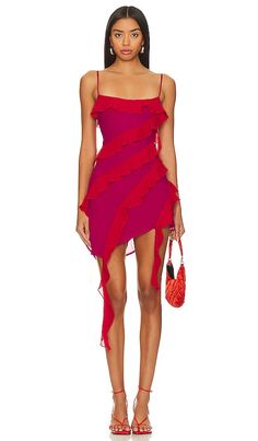 Find LOVERS AND FRIENDS Marisol Mini Dress In Red on Editorialist. Lovers and Friends Marisol Mini Dress in Red. - size M (also in L, S) Lovers and Friends Marisol Mini Dress in Red. - size M (also in L, S) Turn heads in the Lovers and Friends Marisol Mini Dress in Pink & Red. With adjustable shoulder straps and flowy georgette fabric adorned with ruffle trim, it's the perfect color choice for your next party.. 100% polyester. Made in China. Hand wash. Fully lined. Hidden side zipper closure. Ad Red Theme, Los Angeles Lifestyle, Knitted Swimsuit, Friends Dresses, Downtown Outfits, The Lovers, Beauty Dress, Georgette Fabric, Pink Mini Dresses