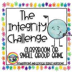 the inferity challenge classroom or small group game with an image of a blue ball