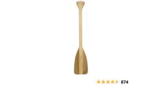 a wooden spoon is shown with three stars on it and the bottom one has a long handle