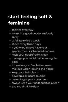 How To Speak More Feminine, Hypergamy Tips, Becoming Feminine, Femine Hygine, How To Be Prettier Tips, How To Become More Feminine, Good Hygiene Aesthetic, Hygiene Motivation, Soft Feminine Aesthetics