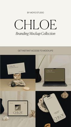 an advertisement for a brand mockup collection