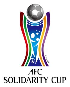 the afc solidarity cup logo with a soccer ball in it's center and rainbow colors