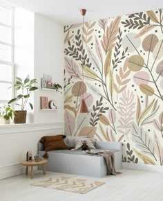 Twigs Mural Wallpaper-Wall Decor-ART WALLPAPER, ECO MURALS, KIDS WALLPAPERS, LEAF WALLPAPER, MURALS, MURALS / WALLPAPERS, NON-WOVEN WALLPAPER, TROPICAL WALLPAPERS-Forest Homes-Nature inspired decor-Nature decor Wall Painting Decor, Bedroom Wall Paint, Custom Murals, Cleaning Walls, Mural Design, Design Del Prodotto, Wall Paint