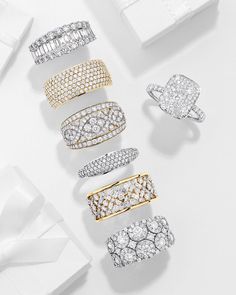 Diamonds, diamonds everywhere 💕​ A statement diamond ring is a failsafe gift – or the perfect piece to spoil yourself. ​ Cocktail Ring Designs, Laxmi Narayan, Fancy Diamond Ring, Michael Hill, Indian Rings, Stunning Diamond Rings, Wedding Anniversary Ring