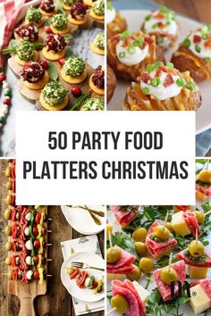 50 party food platters christmas