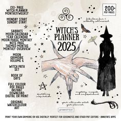 the witches planner is on display in this poster