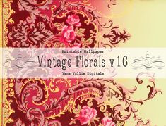 vintage florals v16 from vine designs