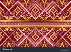 an abstract red and yellow background with decorative patterns