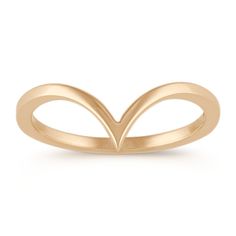 Dip into style with this on-trend  V ring. The 1.5mm band is crafted of quality 14 karat yellow gold and is completed with a polish finish. Add this ring to your casual or dressy attire as it is perfect for an everyday look. Sparkling Diamond Ring, V Ring, Dressy Attire, Necklace For Girlfriend, Platinum Jewelry, Band Engagement Ring, Sapphire Jewelry, Gold Collection, Silver Diamonds