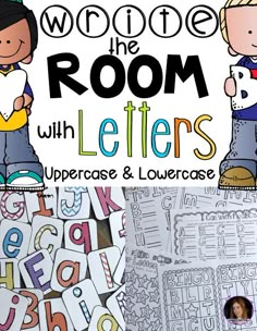 an uppercase and lowercase letter worksheet with the words write the room