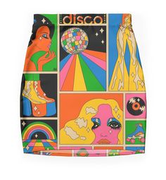 Super stretchy and durable polyester mini skirt. Vibrant, high-quality sublimation print across the front and back. Size range XXS-2XL. Outfit Pieces, Disco Music, Male Fashion, Fit Inspo, Skirts For Sale, Fitness Inspo, Fashion Dolls, Fashion Ideas, Fashion Women