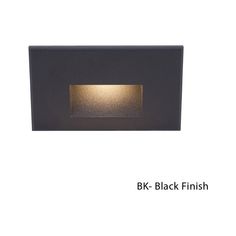 the black finish on this recess light is great for lighting up any room in your home