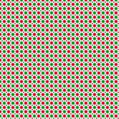 a red, green and white checkered pattern with stars on the bottom right corner