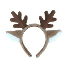 a reindeer antlers headband is shown on a white background