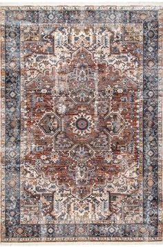 Featuring an exquisite pattern, this selection adds a classic touch to your living room. Make this the centerpiece of your space with neutral furniture, or make a statement with a couple of contrasting pieces. The sharp design featuring a timeless Persian pattern pairs well with both contemporary and Bohemian decor. Ch 9 X 12 Rug, Neutral Furniture, Coastal Rugs, Solid Color Rug, 9x12 Area Rugs, Persian Pattern, Rugs Usa, Vintage Persian Rug, Vintage Area Rug