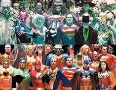 the cover to dc's new 52 - year anniversary comic book, featuring many different characters