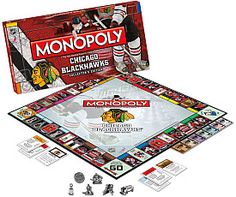 the monopoly chicago black hawks board game