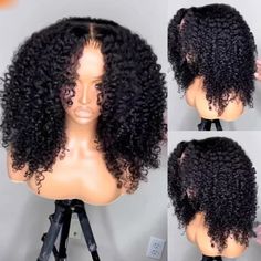 Soft 26” 180Density Long Natural Black Kinky Curly Lace Front Wig For Women With Baby Hair Preplucked Daily Glueless  Synthetic Long Curly Bob Black Women, Fluffy Afro, Human Hair Bob Wigs, Natural Curly Wig, Curly Afro Wig, Olive Oil Hair, Full Lace Front Wigs, Textured Curly Hair