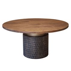 Vallarta Carved Wood Round Dining Table 60 Round Dining Table, Handcrafted Dining Table, Mango Wood Dining Table, Round Pedestal Dining, Round Pedestal Dining Table, Star Furniture, Round Wood Dining Table, Cafe Furniture, Iron Accents