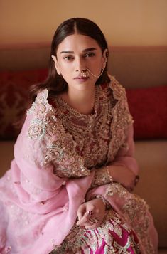 Aditi Rao Hydari, Friends Always, Dresses For Ladies, Pink Dupatta, Aditi Rao, Simple Saree Designs, Indian Bride Outfits, Pakistani Wedding Outfits, Desi Aesthetic