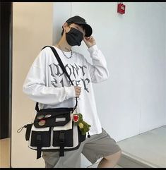 NEW STYLE Harajuku Men Nylon Crossbody Bags for Women Messenger Bag Girls School Book Bags Youth Canvas Handbags Shoulder Bag Sac Bolsas [Update 20240729] Harajuku Style Travel Shoulder Canvas Bag, Harajuku Style Canvas Shoulder Bag For Travel, Harajuku Style Shoulder Canvas Bag For Travel, Harajuku Style Travel Canvas Shoulder Bag, White Harajuku Nylon Bags, Harajuku Style Large Capacity Nylon Bag, Multifunctional Streetwear Bags With Multiple Pockets, Casual White Shoulder Bag For Streetwear, Large Capacity Canvas Shoulder Bag For Streetwear