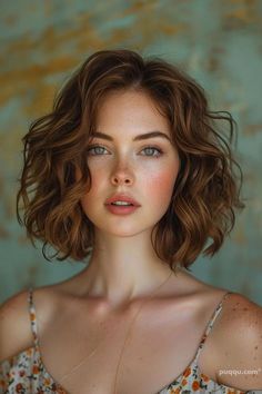 Short Wavy Haircuts, Work Hair, Wavy Hairstyle, Long Hairstyle, Wavy Haircuts, Trendy Hairstyle, Haircuts For Wavy Hair, Short Wavy Hair, Short Haircut