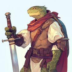 Battlemage Character Design, Lobster Character Design, Beastfolk Character Design, Dnd Sailor Character Design, Dnd Turtle, Tortle D&d, Dnd Duck, Tortle Barbarian