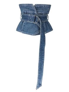 Nelly Denim Sash Belt - The House of CO-KY - Belts - Nelly Denim Sash Belt - Accessories Ropa Upcycling, Moda Denim, Denim Texture, Denim Belt, Sash Belt, Mode Inspo, Inspired Outfits, Stage Outfits, Denim Top