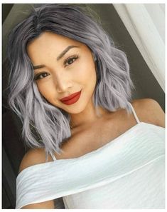 Grey Ombre Hair, Wavy Wigs, Blending Gray Hair, Hair Inspiration Color, Hair Inspo Color, Grunge Hair