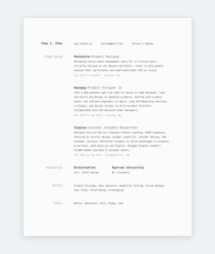 a resume for someone who is looking at something on the computer and it looks like they are