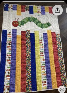 the very hungry caterpillar quilt